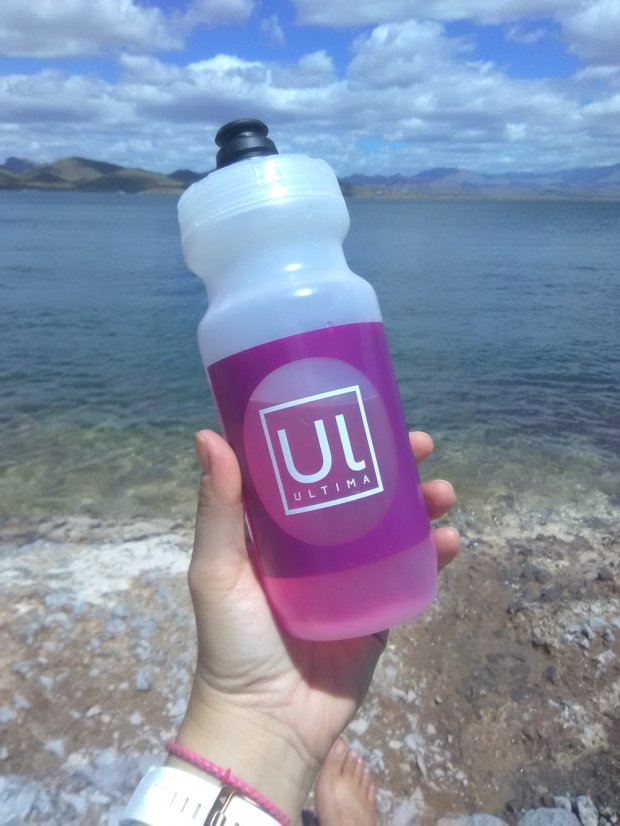I took Ultima Replenisher in Rasberry with me on a family hike to Lake Pleasant, AZ.